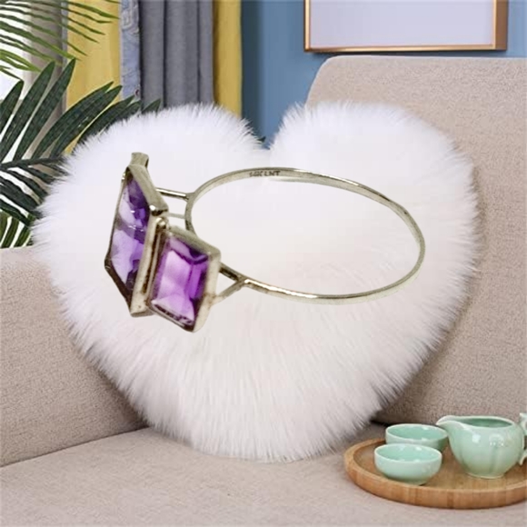 14K White Gold 2.29 CTW Amethyst Ring - Picture 2 of 6